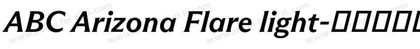 ABC Arizona Flare light字体转换